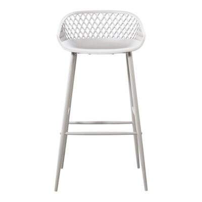 Piazza Outdoor Barstool White (Set of 2) QX-1004-18 QX 1004 18