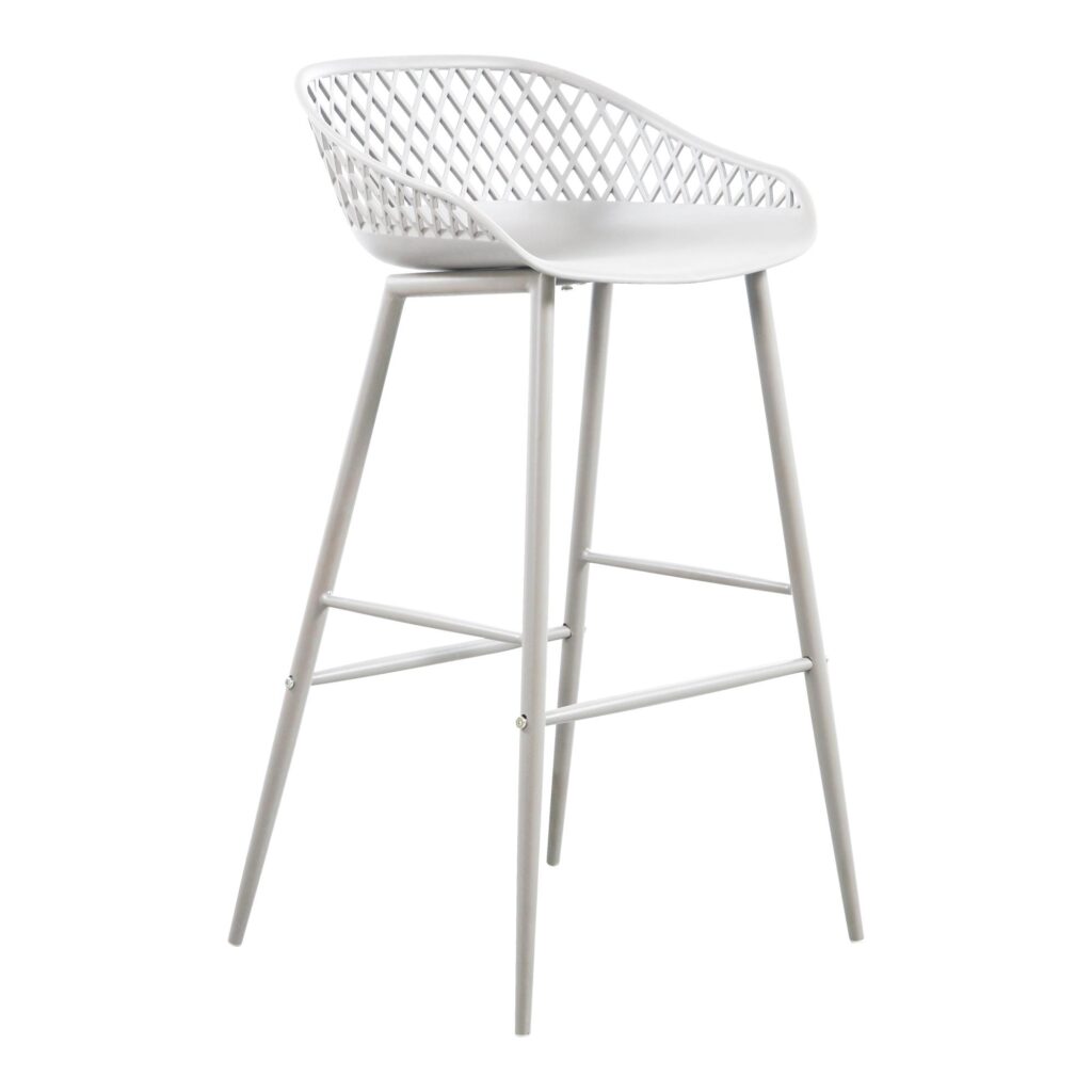 Piazza Outdoor Barstool White (Set of 2) - Image 5