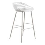 Piazza Outdoor Barstool White (Set of 2) 14 Piazza Outdoor Barstool White (Set of 2) QX-1004-18 QX 1004 18 01