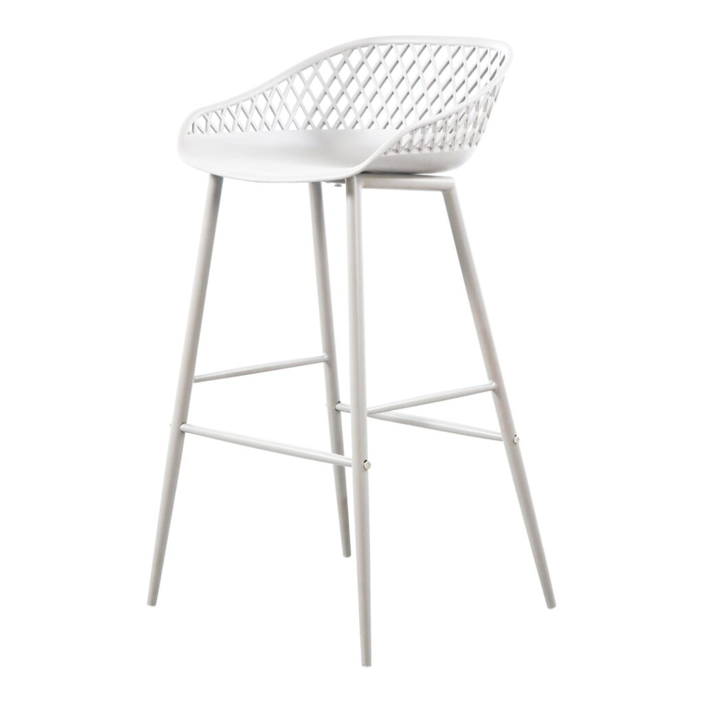 Piazza Outdoor Barstool White (Set of 2) - Image 6