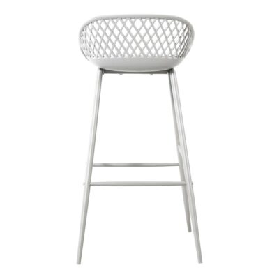 Piazza Outdoor Barstool White (Set of 2) QX-1004-18 QX 1004 18 04