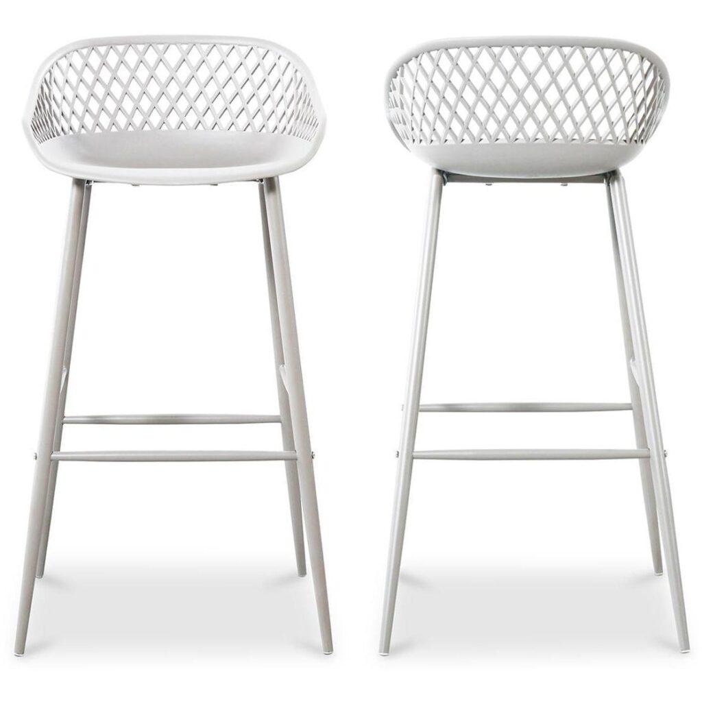 Piazza Outdoor Barstool White (Set of 2) - Image 3