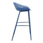 Piazza Outdoor Barstool Blue (Set of 2) 15 Piazza Outdoor Barstool Blue (Set of 2) QX-1004-26 QX 1004 26 02