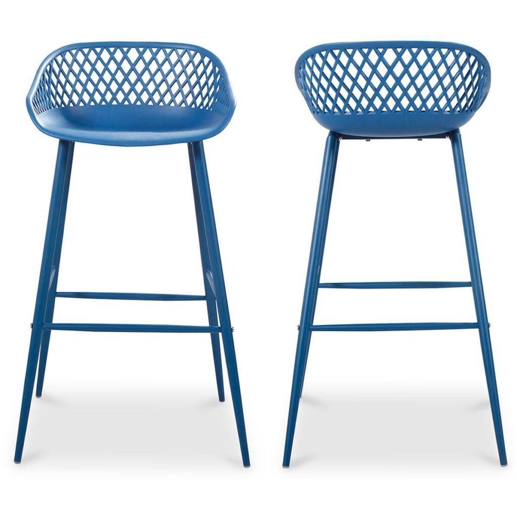 Piazza Outdoor Barstool Blue (Set of 2) - Image 3