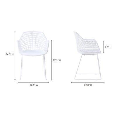 Honolulu Chair White (Set of 2) QX-1007-18 QX 1007 18 70