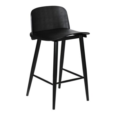 Looey Counter Stool Black (Set of 2) QX-1008-02 QX 1008 02 01