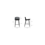 Looey Counter Stool Black (Set of 2) 19 Looey Counter Stool Black (Set of 2) QX-1008-02 QX 1008 02 70