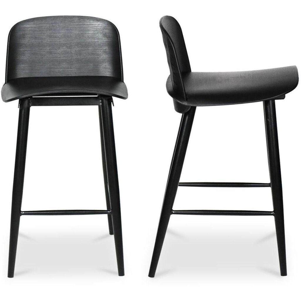 Looey Counter Stool Black (Set of 2) - Image 2