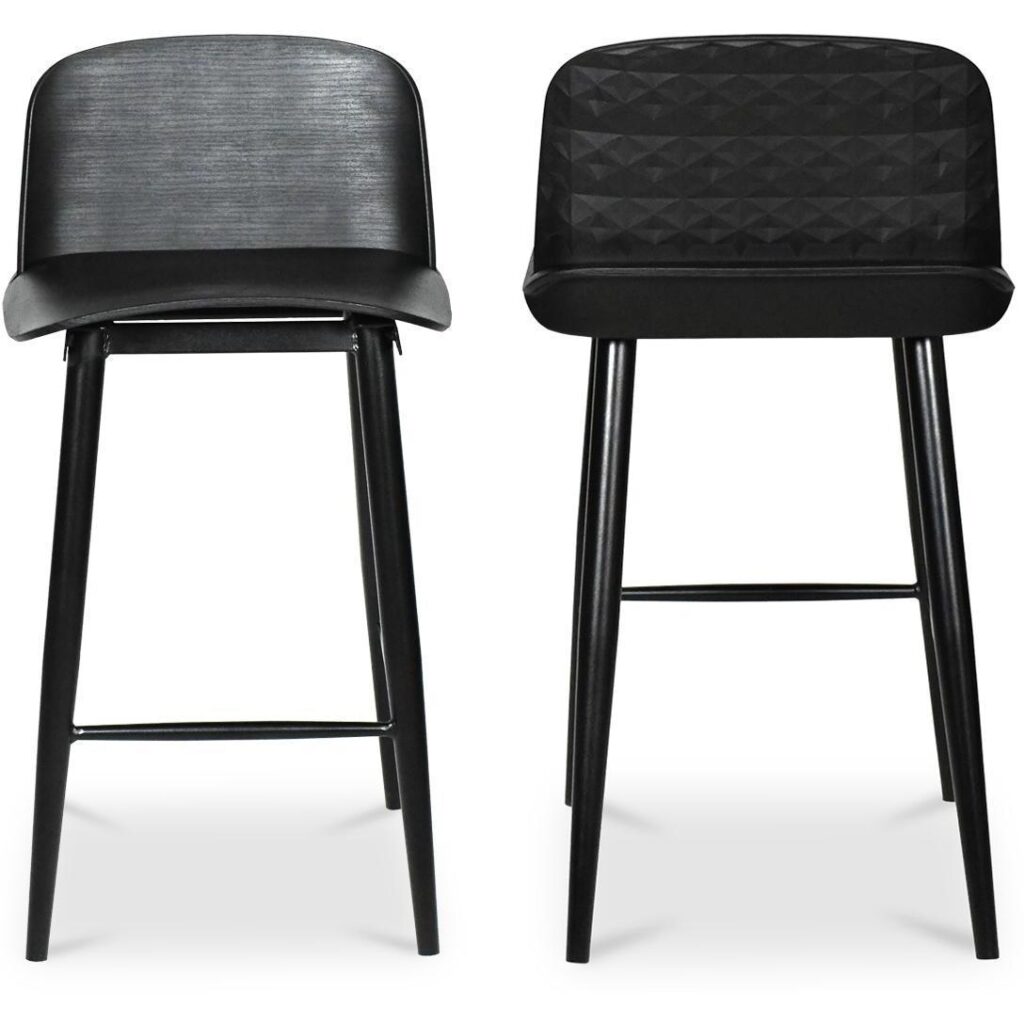 Looey Counter Stool Black (Set of 2) - Image 3