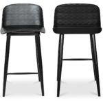 Looey Counter Stool Black (Set of 2) 12 Looey Counter Stool Black (Set of 2) QX-1008-02 QX 1008 02 82