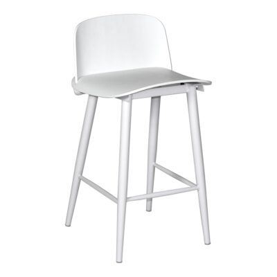 Looey Counter Stool White (Set of 2) QX-1008-18 QX 1008 18 01