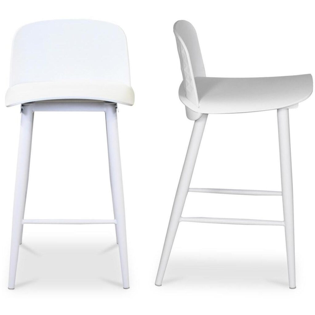 Looey Counter Stool White (Set of 2) - Image 2