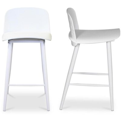 Looey Counter Stool White (Set of 2) QX-1008-18 QX 1008 18 81