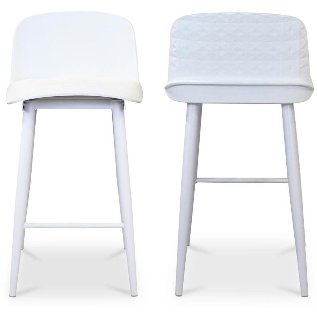 Looey Counter Stool White (Set of 2) - Image 3