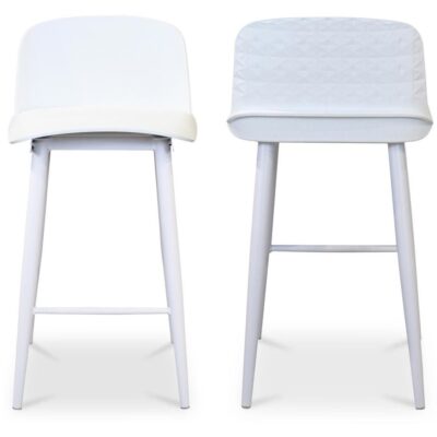 Looey Counter Stool White (Set of 2) QX-1008-18 QX 1008 18 82