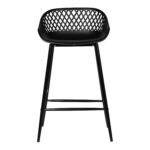 Piazza Outdoor Counter Stool Black (Set of 2) 10 Piazza Outdoor Counter Stool Black (Set of 2) QX-1009-02 QX 1009 02