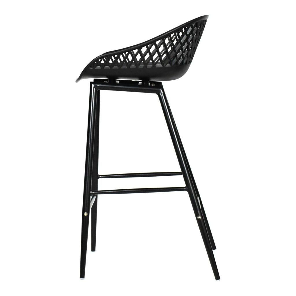 Piazza Outdoor Counter Stool Black (Set of 2) - Image 5