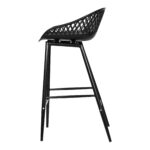 Piazza Outdoor Counter Stool Black (Set of 2) 12 Piazza Outdoor Counter Stool Black (Set of 2) QX-1009-02 QX 1009 02 02