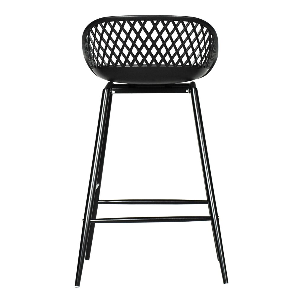 Piazza Outdoor Counter Stool Black (Set of 2) - Image 6