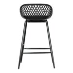 Piazza Outdoor Counter Stool Black (Set of 2) 13 Piazza Outdoor Counter Stool Black (Set of 2) QX-1009-02 QX 1009 02 03