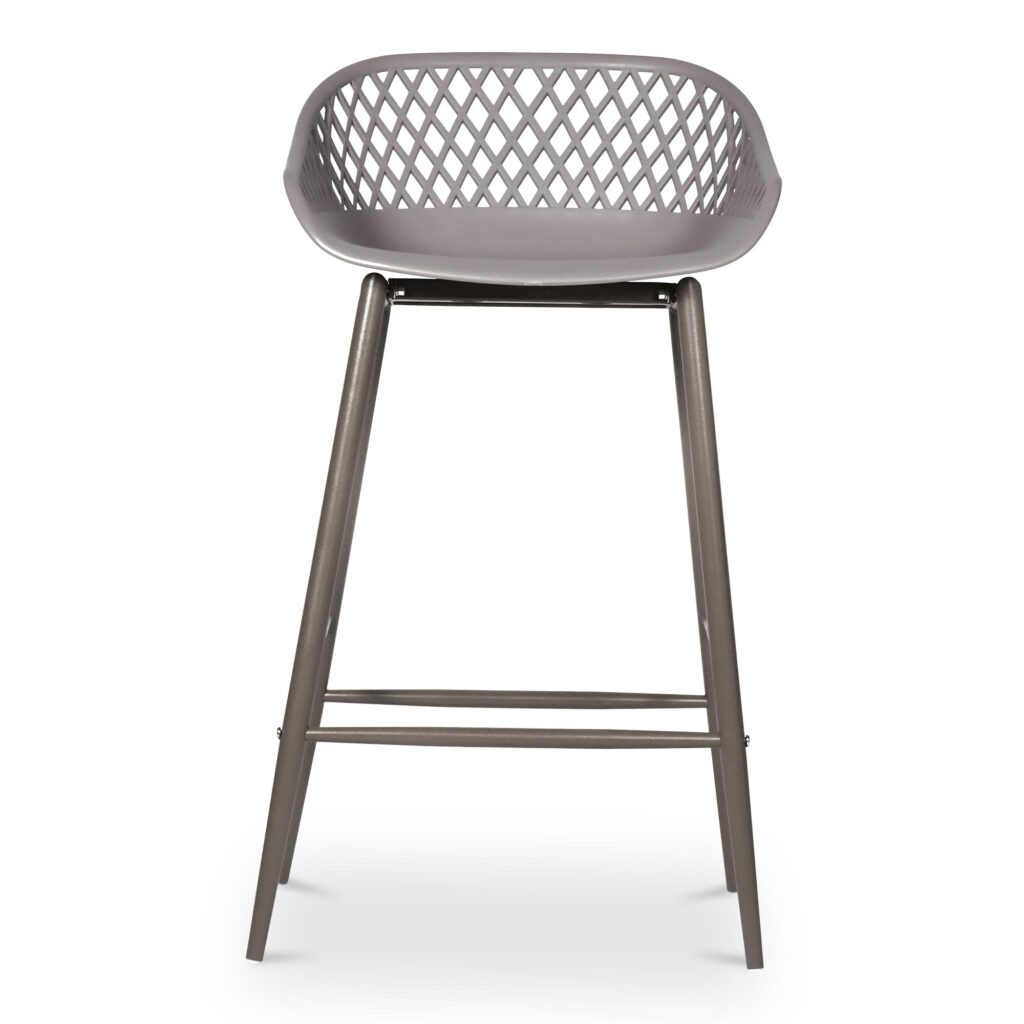 Piazza Outdoor Counter Stool Grey (Set of 2) - Image 3