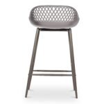 Piazza Outdoor Counter Stool Grey (Set of 2) 10 Piazza Outdoor Counter Stool Grey (Set of 2) QX-1009-15 QX 1009 15