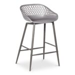 Piazza Outdoor Counter Stool Grey (Set of 2) 11 Piazza Outdoor Counter Stool Grey (Set of 2) QX-1009-15 QX 1009 15 01