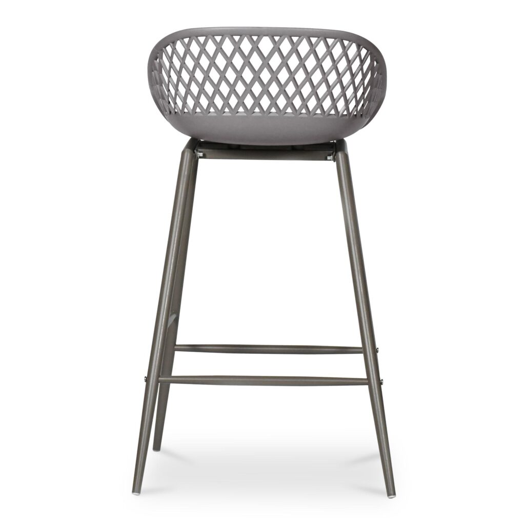 Piazza Outdoor Counter Stool Grey (Set of 2) - Image 6