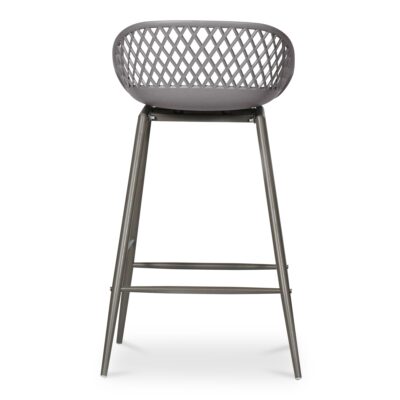 Piazza Outdoor Counter Stool Grey (Set of 2) QX-1009-15 QX 1009 15 03