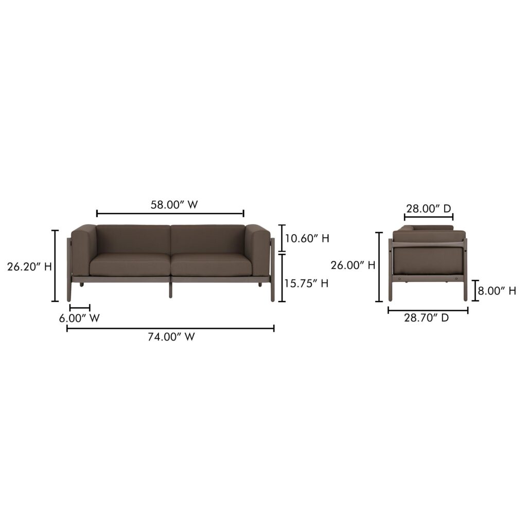 Suri Outdoor 2-Seat Sofa - Image 8