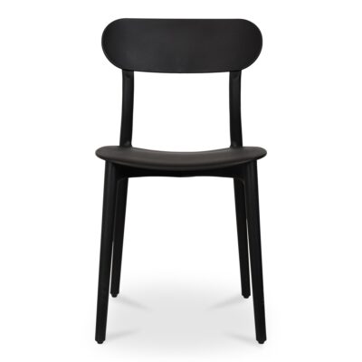 Kent Outdoor Dining Chair Black - Set Of Two QX-1017-02 QX 1017 02