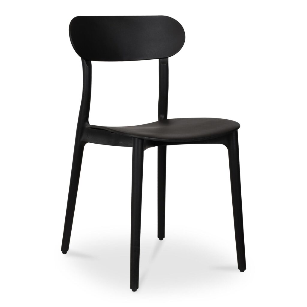 Kent Outdoor Dining Chair Black - Set Of Two - Image 4