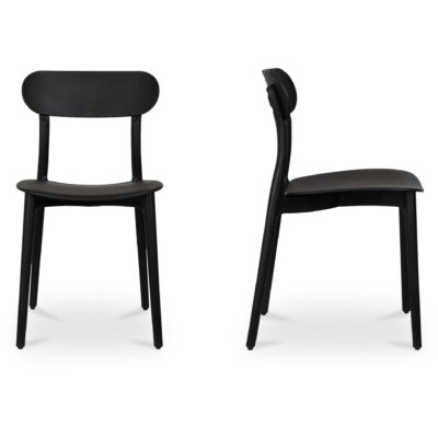 Kent Outdoor Dining Chair Black - Set Of Two QX-1017-02 QX 1017 02 81