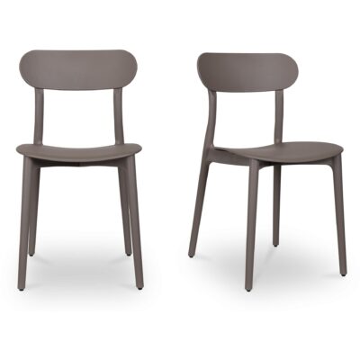 Kent Outdoor Dining Chair Taupe - Set Of Two