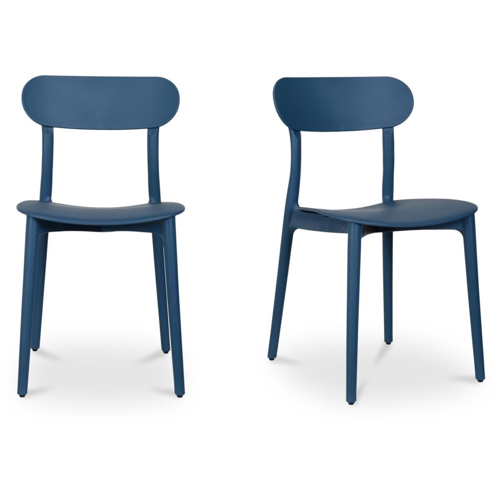 Kent Outdoor Dining Chair Navy - Set Of Two