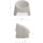 Nolla Outdoor Accent Chair Set of Two Light Grey QX-1018-29 QX 1018 29 70 dim
