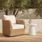 Ruth Outdoor Side Table White 4 Ruth Outdoor Side Table White QX-1019-18 QX 1019 18 10