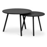 Kari Outdoor Nesting Coffee Table Black 9 Kari Outdoor Nesting Coffee Table Black - Image 4