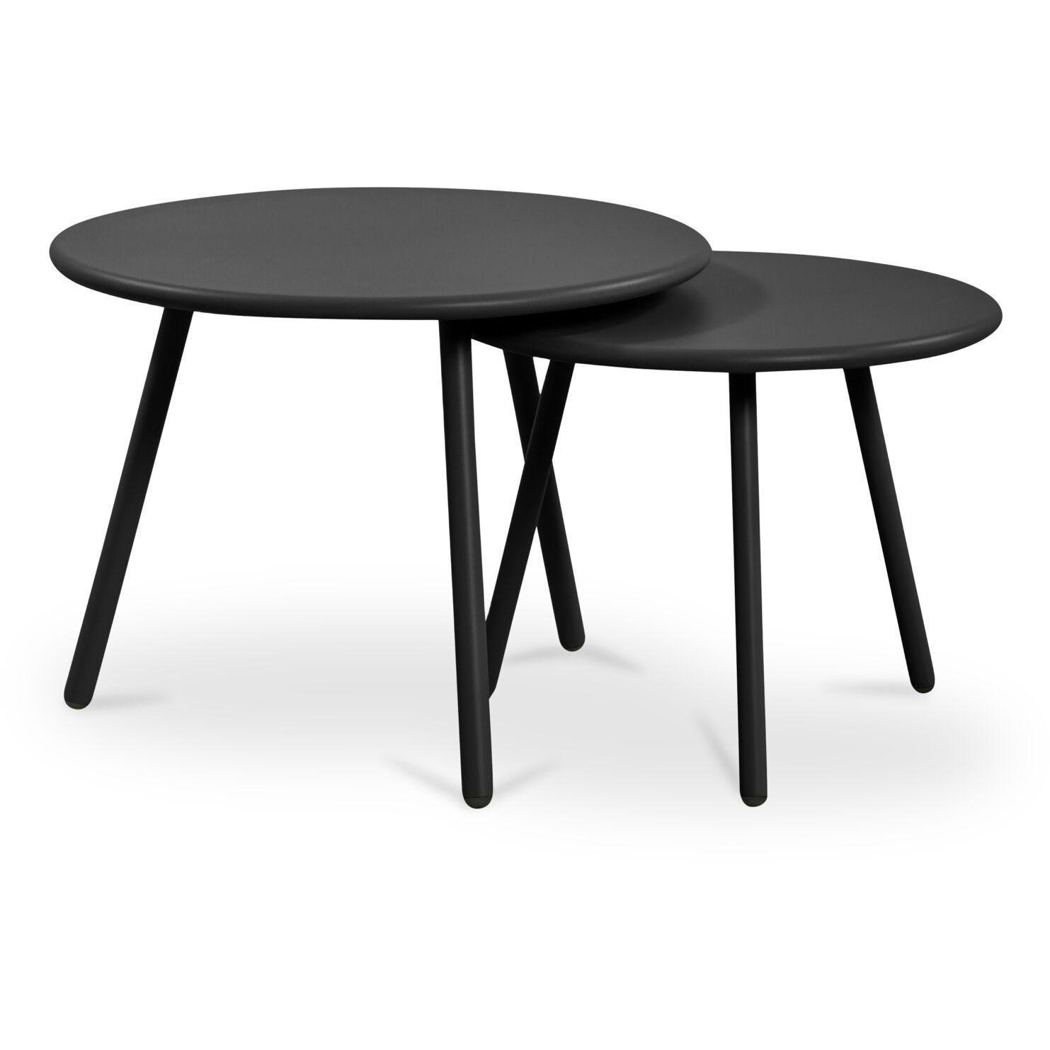Kari Outdoor Nesting Coffee Table Black 4 Kari Outdoor Nesting Coffee Table Black - Image 4