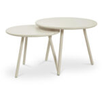 Kari Outdoor Nesting Coffee Table Cream - Image 4