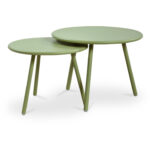 Kari Outdoor Nesting Coffee Table Green 9 Kari Outdoor Nesting Coffee Table Green - Image 4