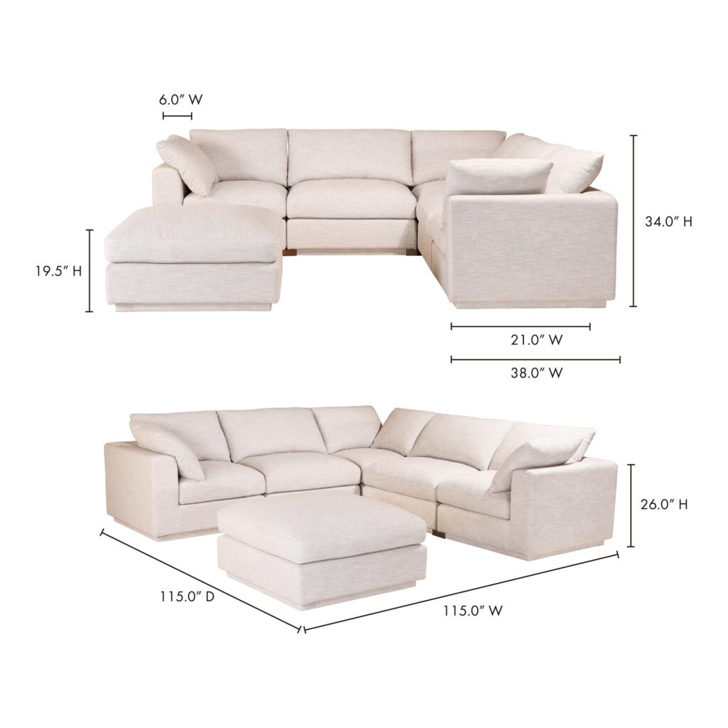 Justin Signature Modular Sectional Taupe - Image 8