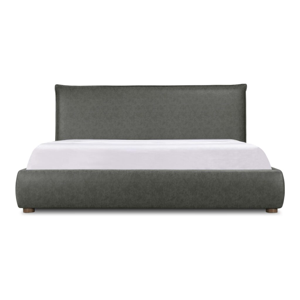 Luzon Queen Bed Slate Vegan Leather