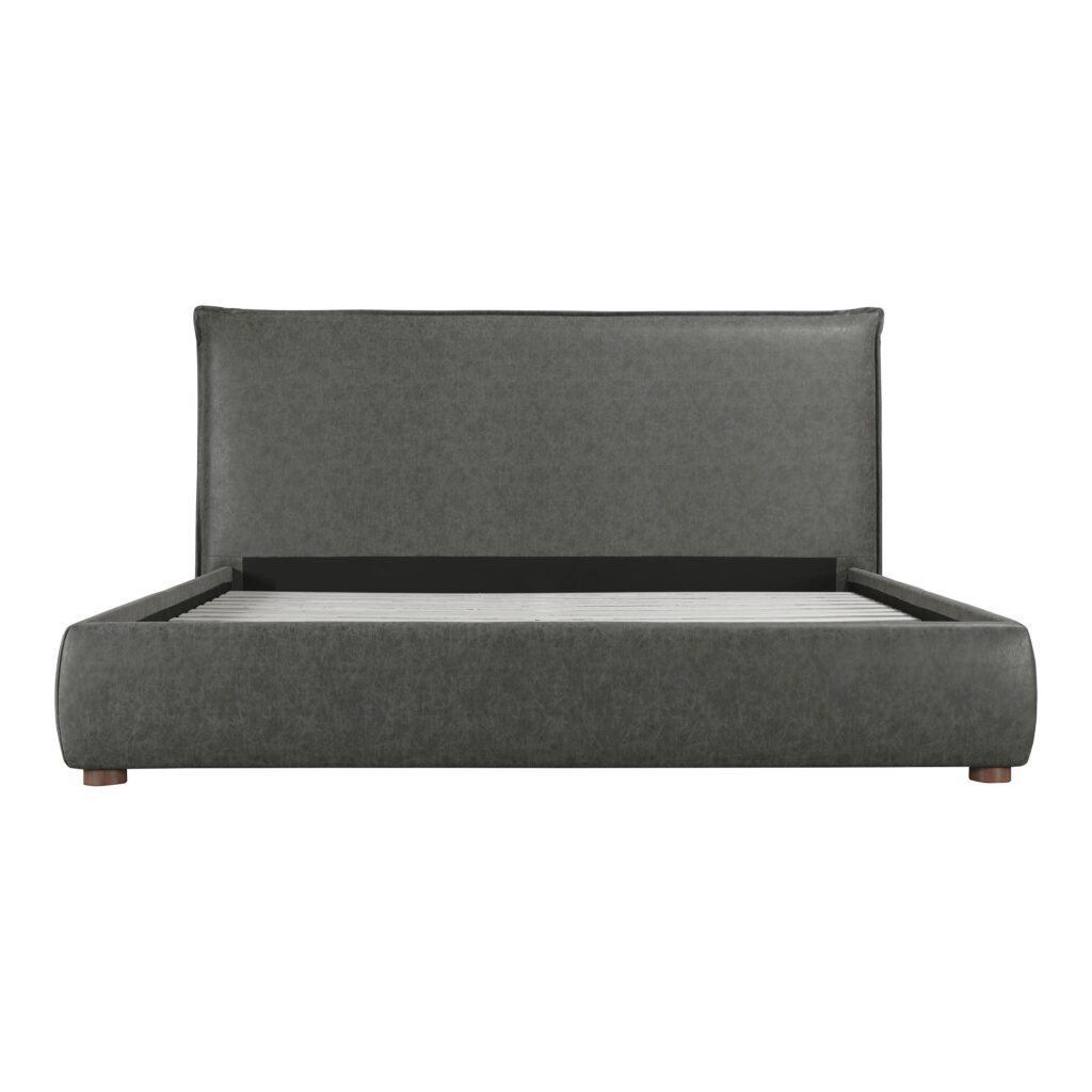 Luzon Queen Bed Slate Vegan Leather - Image 2