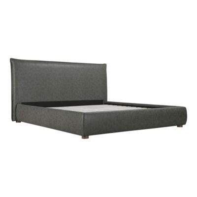 Luzon Queen Bed Slate Vegan Leather RN-1129-07-0 RN 1129 07 02