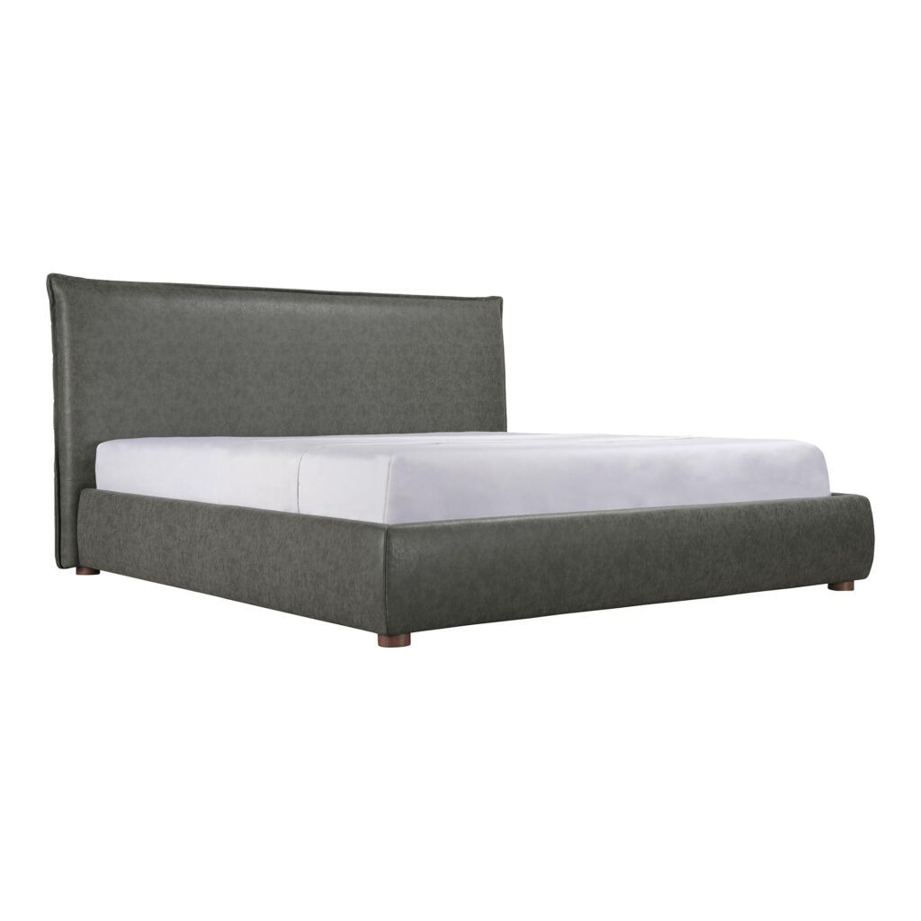 Luzon Queen Bed Slate Vegan Leather - Image 7