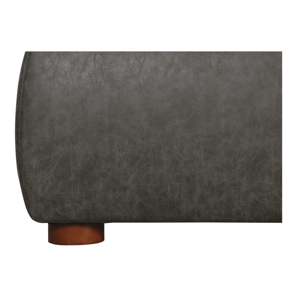 Luzon Queen Bed Slate Vegan Leather - Image 11