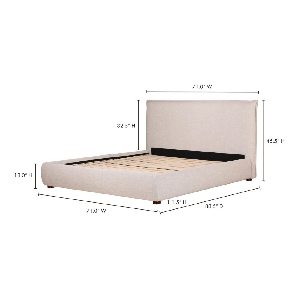 Luzon Queen Bed Light Grey - Image 16