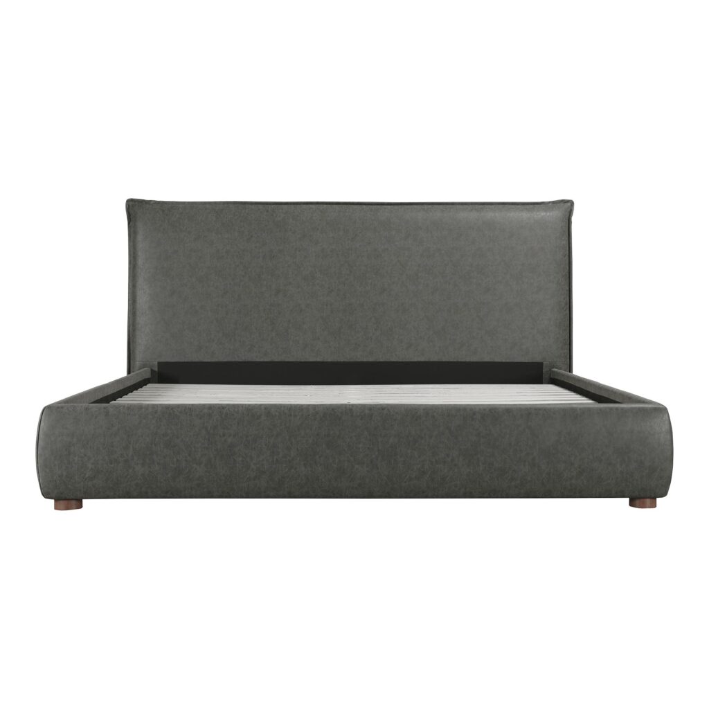 Luzon King Bed Slate Vegan Leather - Image 2