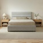 Takio Queen Bed Light Grey 30 Takio Queen Bed Light Grey RN-1139-29-0 RN 1139 29 0 00
